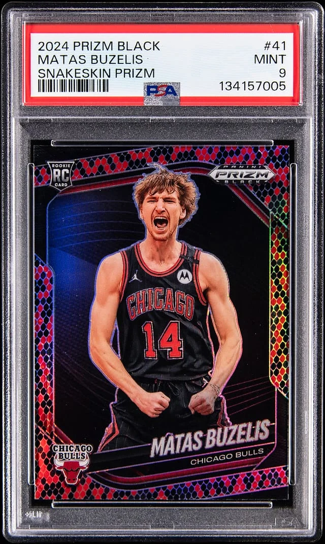 2024-25 Panini Prizm Matas Buzelis Black Snakeskin Prizm #41 card image