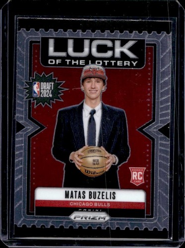 2024-25 Panini Prizm Matas Buzelis Luck of the Lottery #8 card image