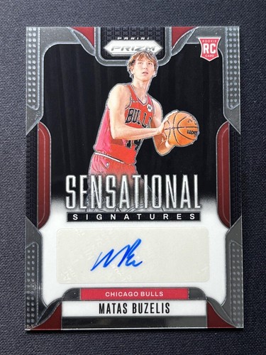 2024-25 Panini Prizm Matas Buzelis Rookie Signatures #RSI-MBB card image