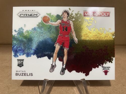 2024-25 Panini Prizm Monopoly Matas Buzelis Prizm White Money Blast #WMB-12 card image