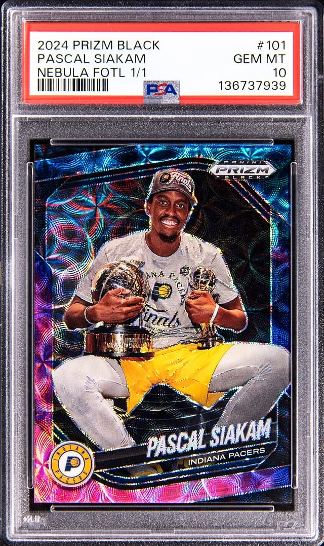 2024-25 Panini Prizm Pascal Siakam Black Nebula FOTL #101 card image
