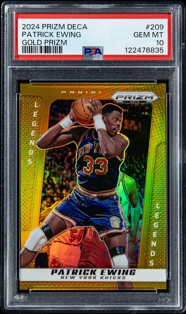 2024-25 Panini Prizm Patrick Ewing Deca Gold Prizm #209 card image