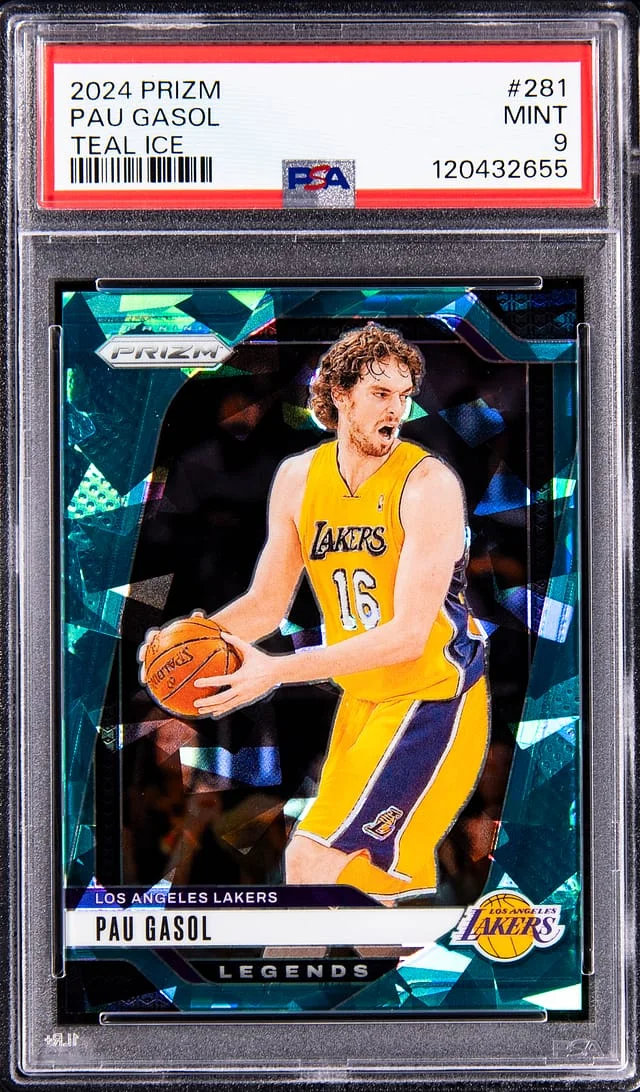 2024-25 Panini Prizm Pau Gasol Teal Ice Prizm #281 card image