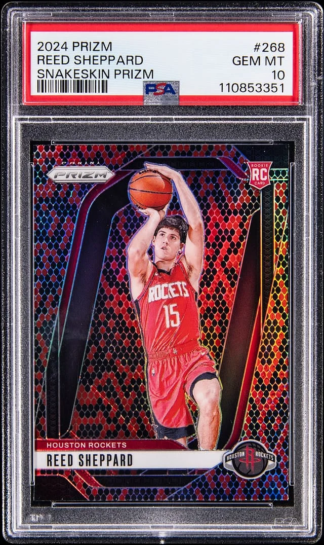 2024-25 Panini Prizm Reed Sheppard Snakeskin Prizm #268 card image