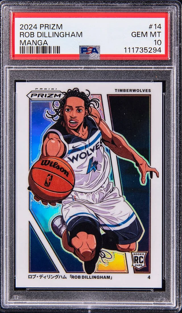 2024-25 Panini Prizm Rob Dillingham Manga #14 card image