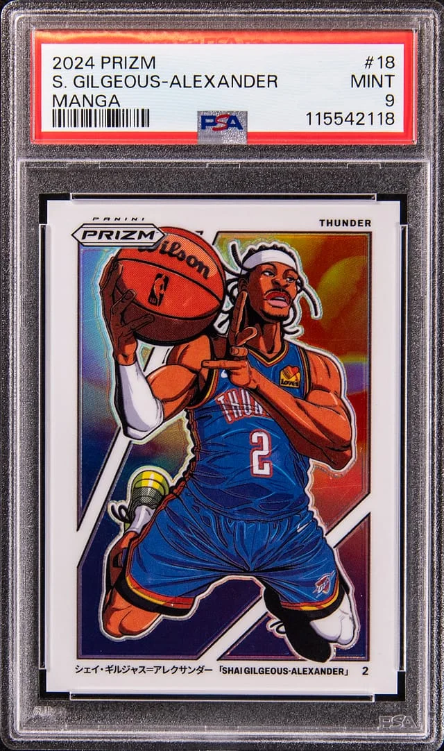 2024-25 Panini Prizm Shai Gilgeous-Alexander Manga #18 card image