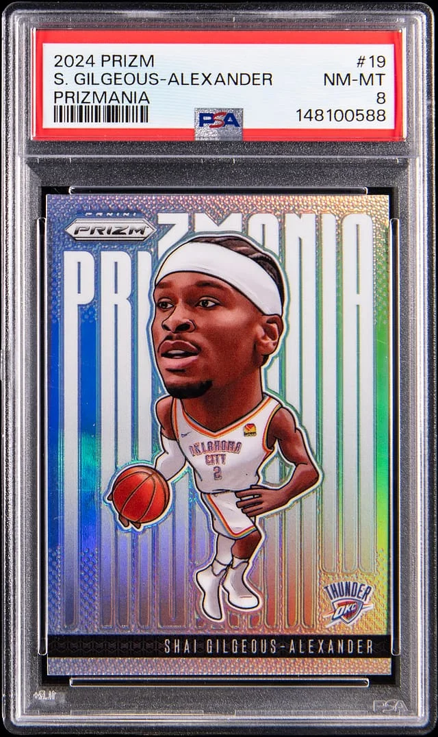 2024-25 Panini Prizm Shai Gilgeous-Alexander Prizmania #19 card image