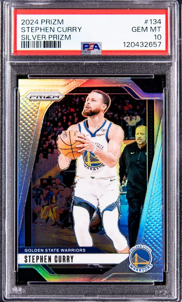 2024-25 Panini Prizm Stephen Curry Silver Prizm #134 card image