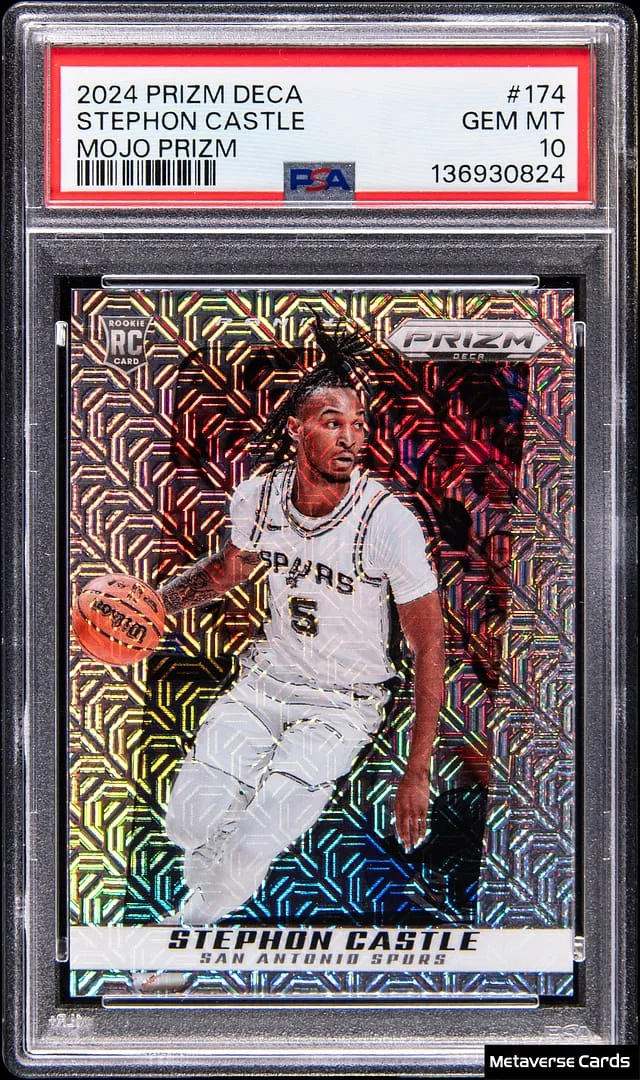 2024-25 Panini Prizm Stephon Castle Deca Mojo Prizm #174 card image
