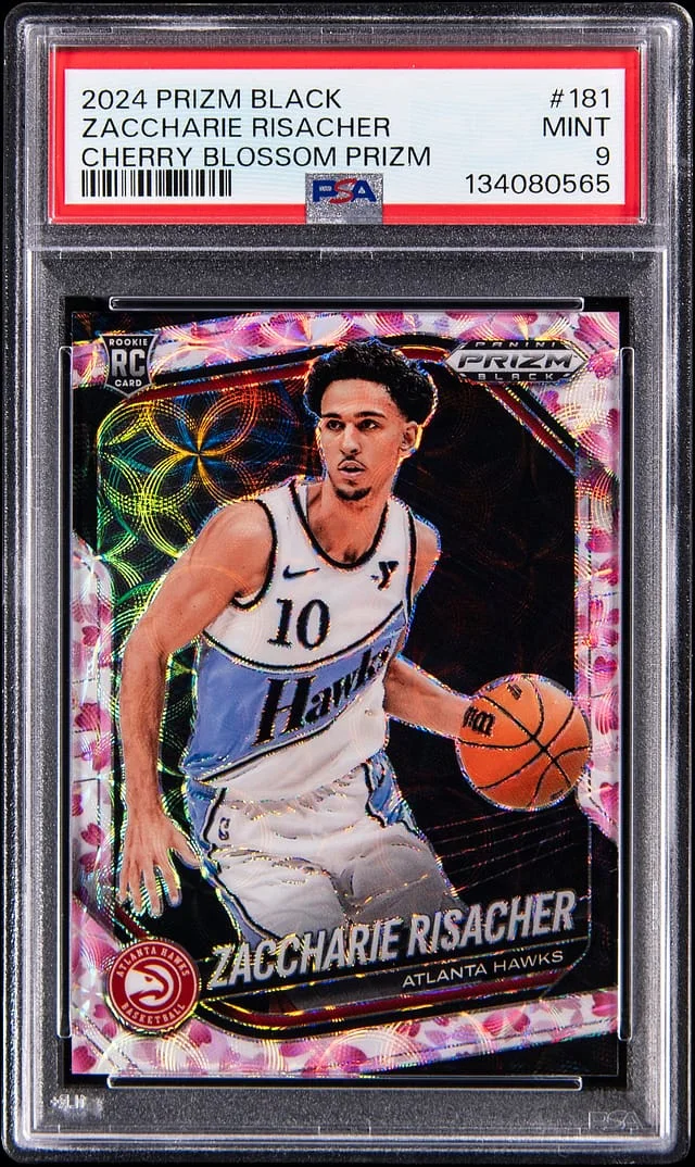 2024-25 Panini Prizm Zaccharie Risacher Cherry Blossom Prizm #181 card image