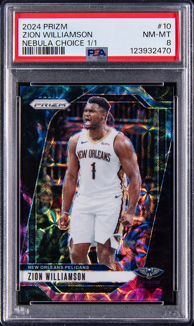 2024-25 Panini Prizm Zion Williamson Nebula Choice #10 card image