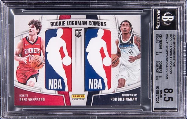 2024-25 Panini Reed Sheppard/Rob Dillingham Instant Logoman Combos #RLC-11 card image