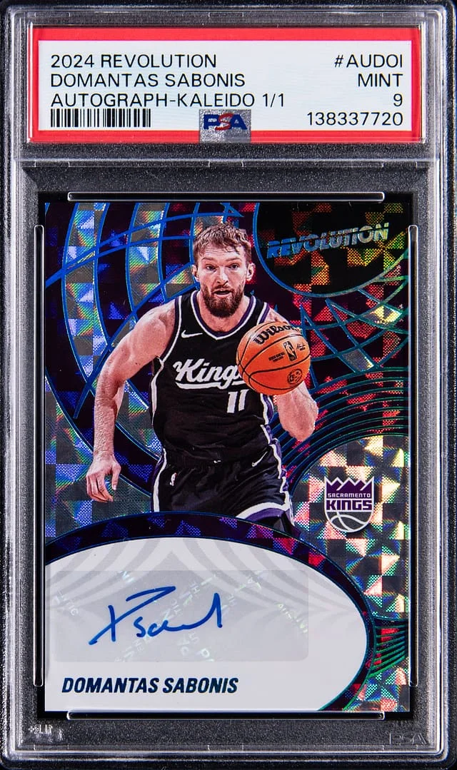 2024-25 Panini Revolution Domantis Sabonis Autographs Kaleido #AU-DOI card image