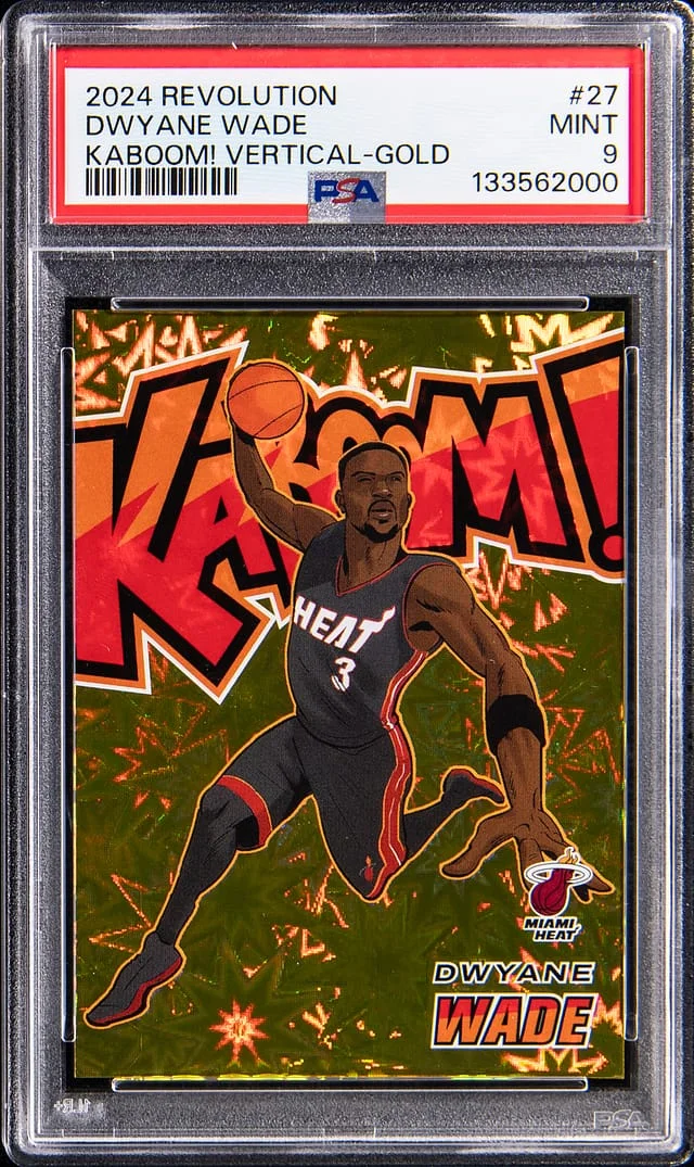 2024-25 Panini Revolution Dwyane Wade Kaboom! Vertical Gold #27 card image