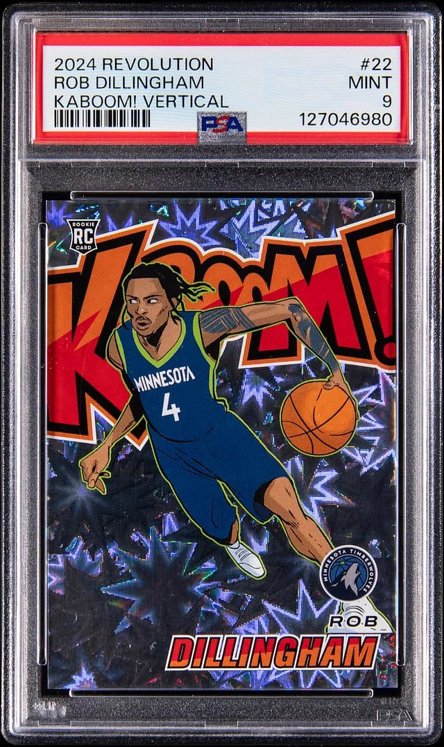2024-25 Panini Revolution Rob Dillingham Kaboom! Vertical #22 card image