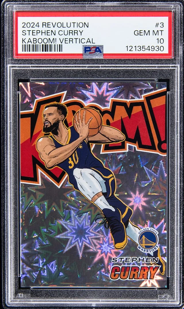 2024-25 Panini Revolution Stephen Curry Kaboom Vertical #3 card image