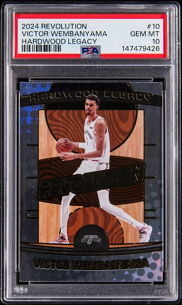 2024-25 Panini Revolution Victor Wembanyama Hardwood Legacy #10 card image