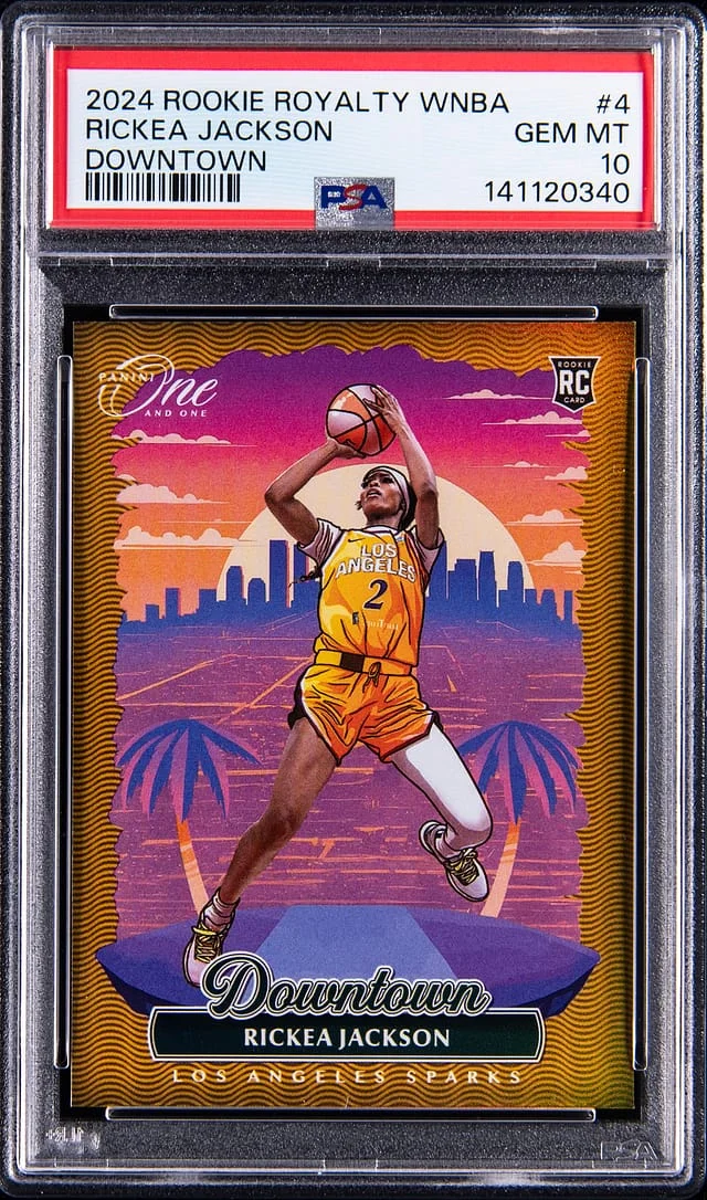 2024-25 Panini Rickea Jackson Instant Royalty WNBA Downtown #4 card image
