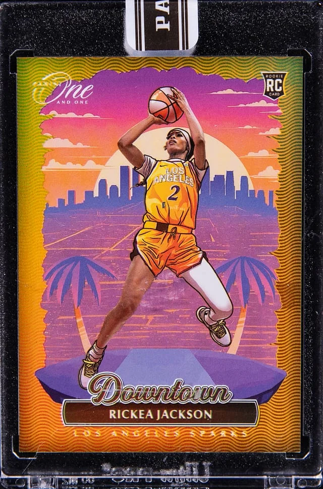 2024-25 Panini Rickea Jackson - Panini Encased Instant Royalty WNBA One and One Downtown #4 card image