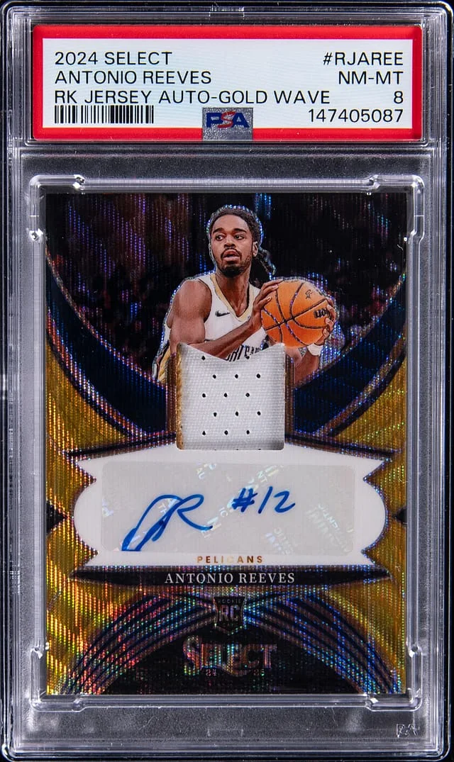 2024-25 Panini Select Antonio Reeves Autograph Gold Wave #RJA-REE card image