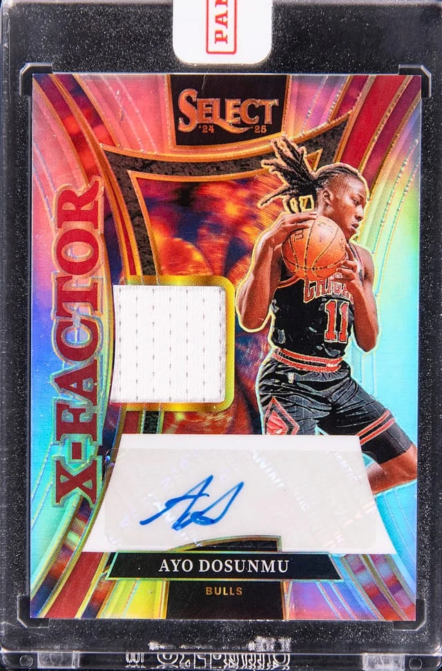 2024-25 Panini Select Ayo Doshunmu X-Factor #XMS-AYO card image