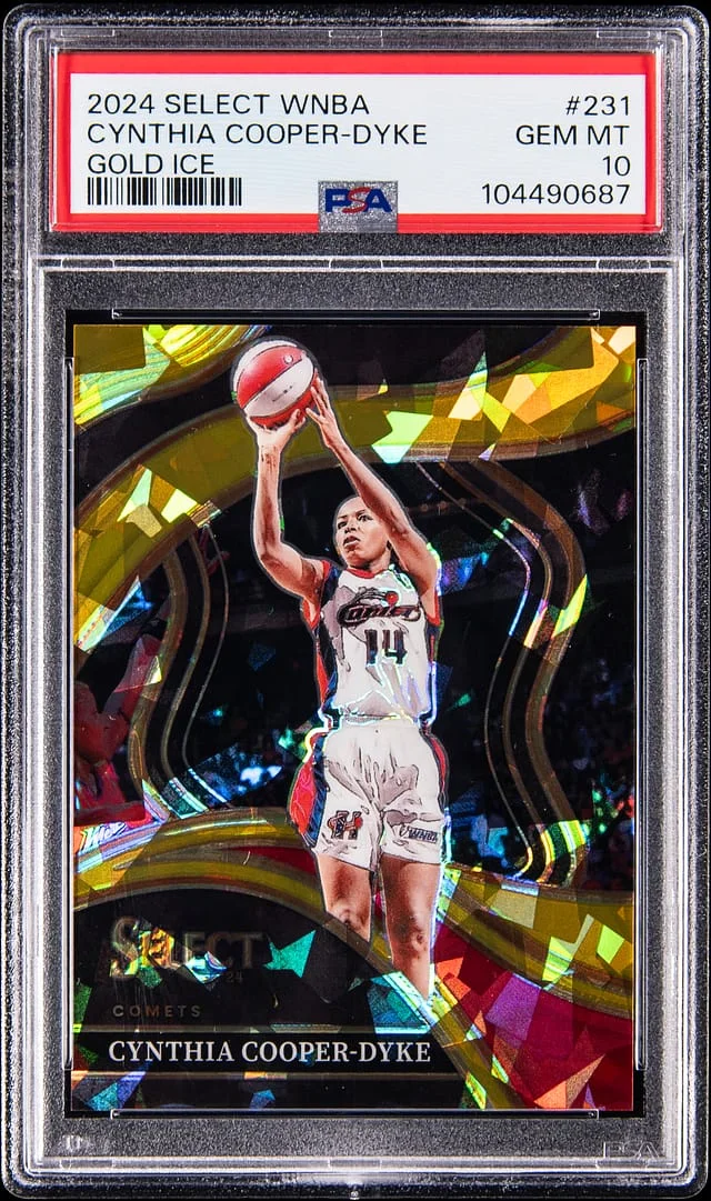 2024-25 Panini Select Cynthia Cooper-Dyke WNBA Gold Ice #231 card image