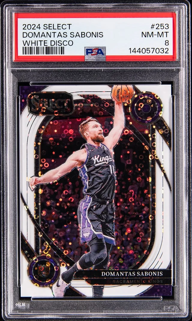 2024-25 Panini Select Domantas Sabonis White Disco #253 card image