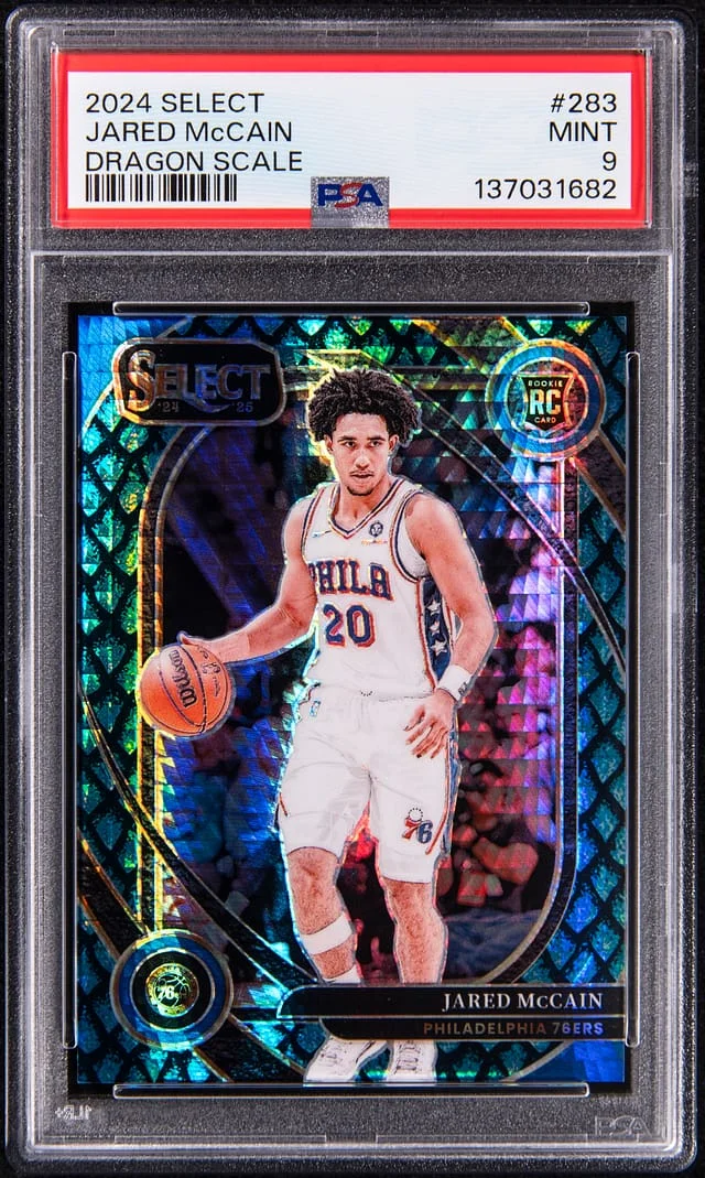 2024-25 Panini Select Jared McCain Dragon Scale Prizm #283 card image