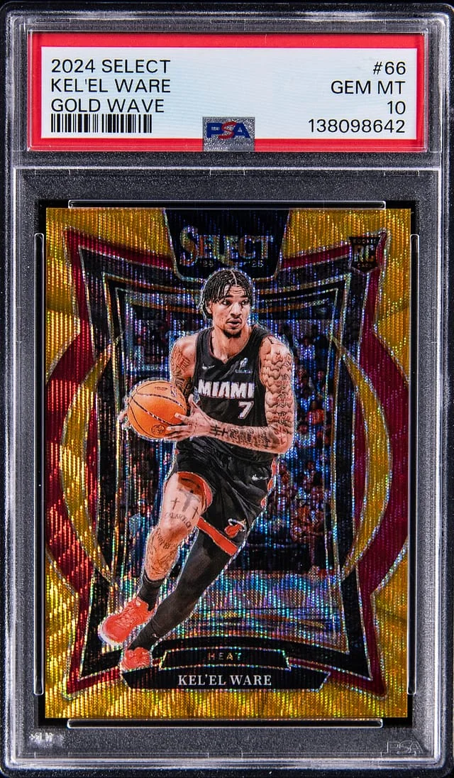 2024-25 Panini Select Kel'el Ware Gold Wave #66 card image