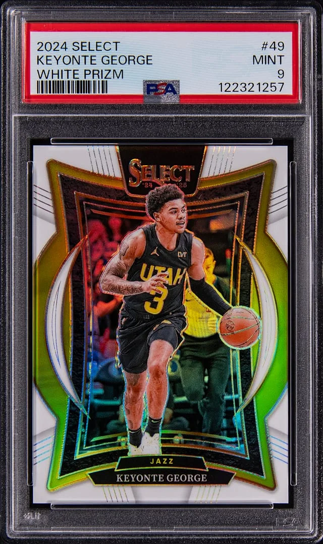 2024-25 Panini Select Keyonte George White Prizm #49 card image