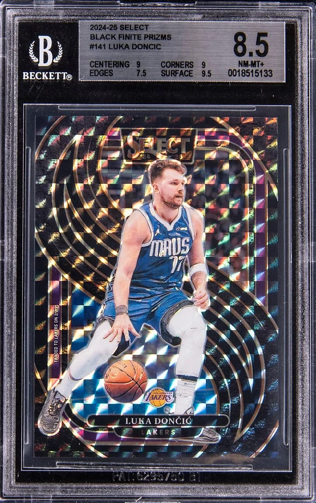 2024-25 Panini Select Luka Doncic Black Finite #141 card image