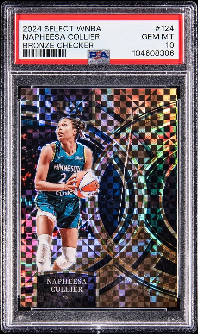 2024-25 Panini Select Napheesa Collier WNBA Bronze Checker #124 card image