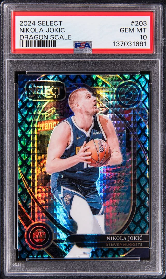 2024-25 Panini Select Nikola Jokic Dragon Scale Prizm #203 card image