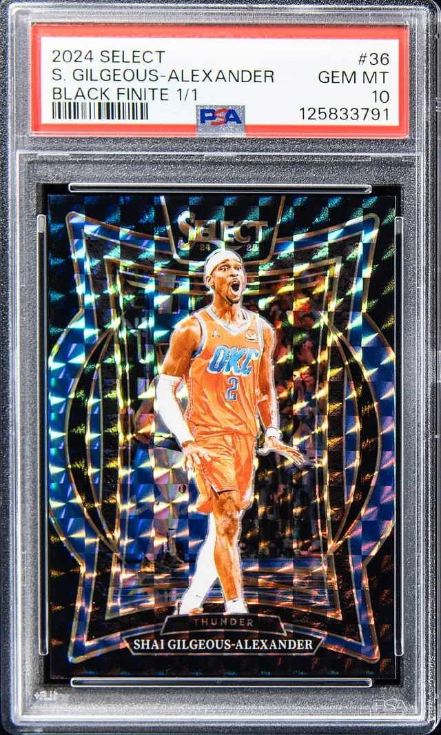2024-25 Panini Select Shai Gilgeous-Alexander Black Finite #36 card image
