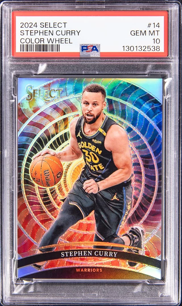 2024-25 Panini Select Stephen Curry Color Wheel #14 card image