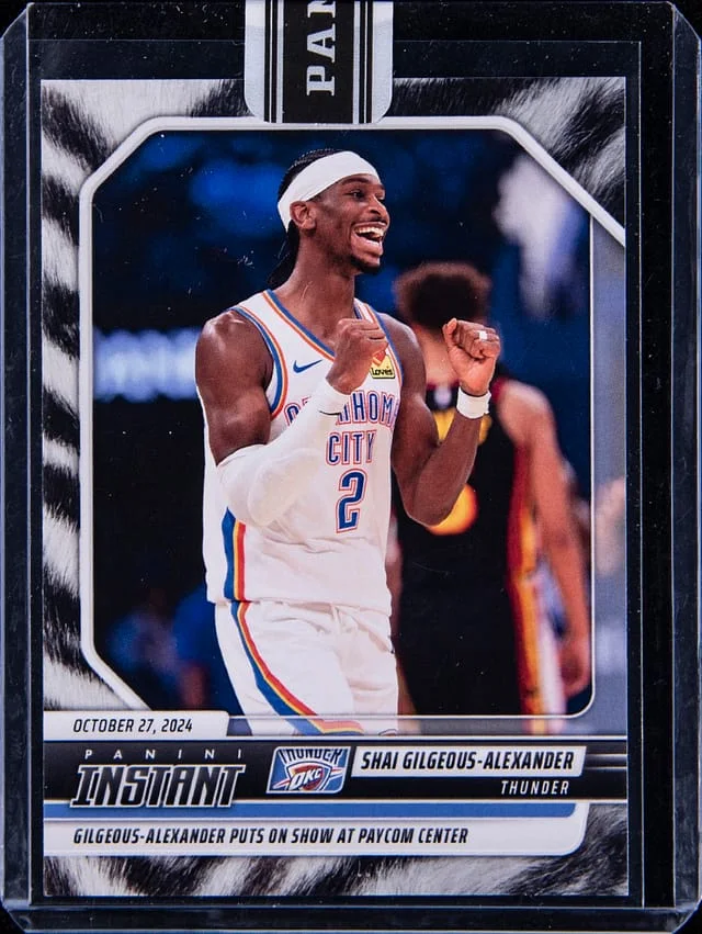 2024-25 Panini Shai Gilgeous-Alexander - Panini Sealed Instant White Tiger #48 card image