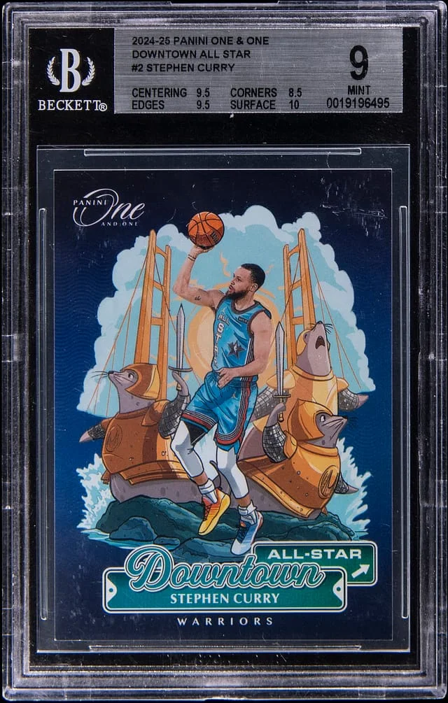 2024-25 Panini Stephen Curry One & One Downtown All Star #2 card image