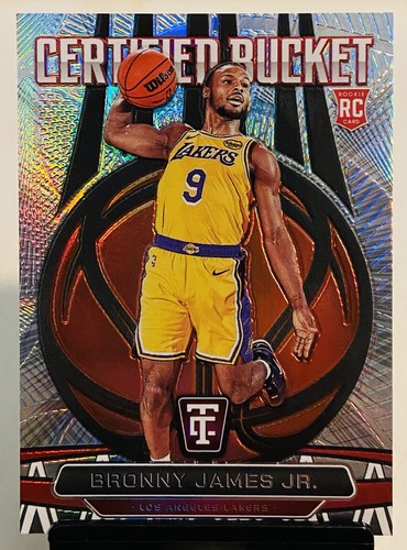 2024-25 Panini Totally Certified Bronny James Certified Bucket #18 card image