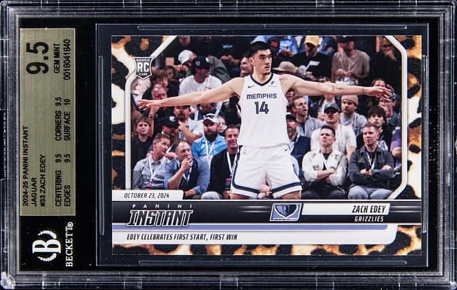2024-25 Panini Zach Edey Instant Jaguar #33 card image