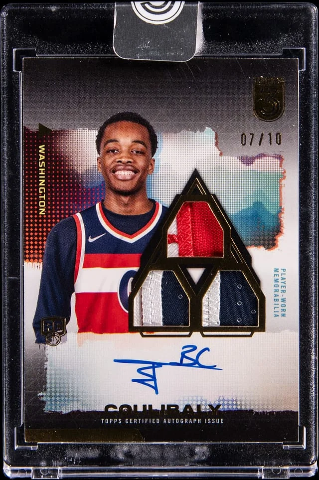 2024-25 Topps Bilal Coulibaly 3 3 Patch Autographs Vertical #105 card image