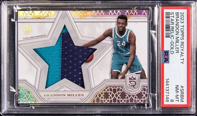 2024-25 Topps Brandon Miller Royalty Star Relics Gold #SR-BM card image