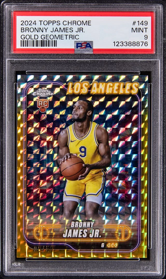 2024-25 Topps Chrome Bronny James Jr. Gold Geometric #149 card image