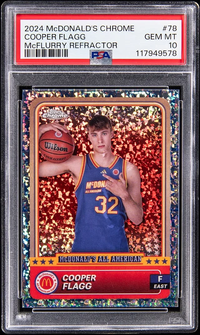 2024-25 Topps Chrome Cooper Flagg McDonald's All-American McFlurry Refractor #78 card image