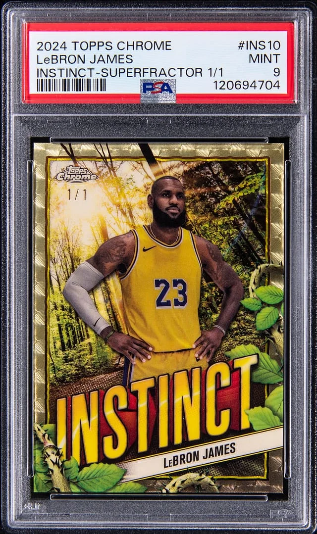2024-25 Topps Chrome LeBron James Instinct SuperFractor #INS-10 card image