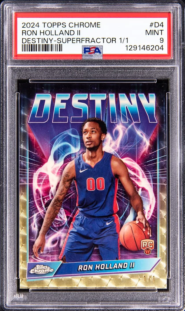 2024-25 Topps Chrome Ron Holland II Destiny SuperFractor #D-4 card image