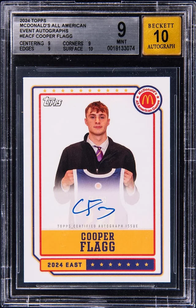 2024-25 Topps Cooper Flagg Mcdonald's All American Event Autographs #EA-CF card image