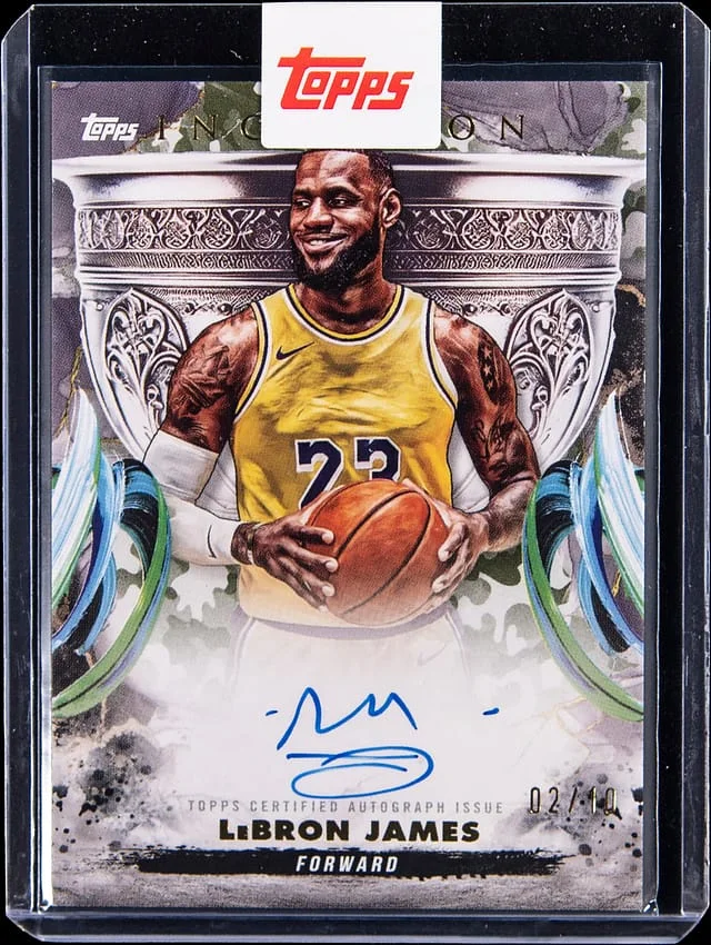 2024-25 Topps LeBron James Inception Grail Chasing Signatures #GCS-LJ card image
