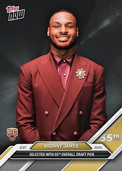 2024-25 Topps Now Bronny James #D-9 card image