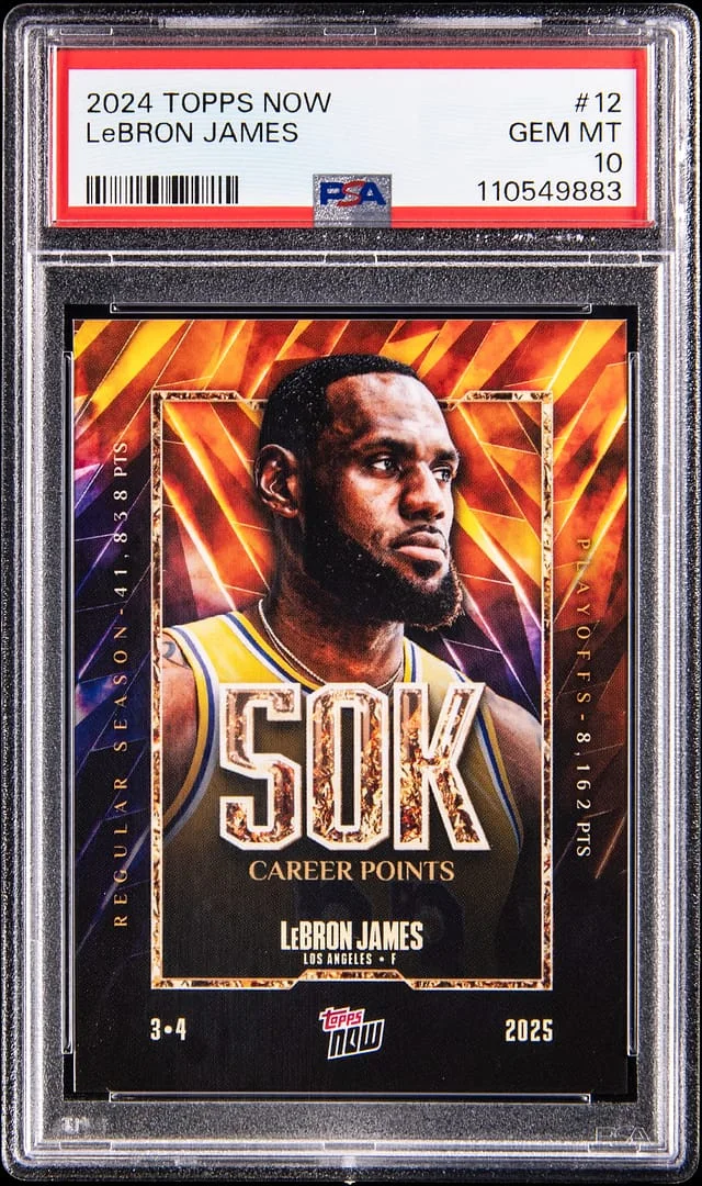 2024-25 Topps Now LeBron James #12 card image