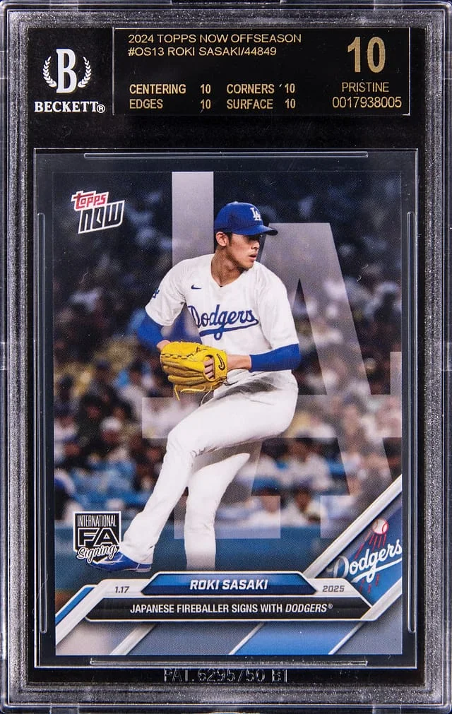 2024-25 Topps Now Roki Sasaki Offseason #OS-13 card image